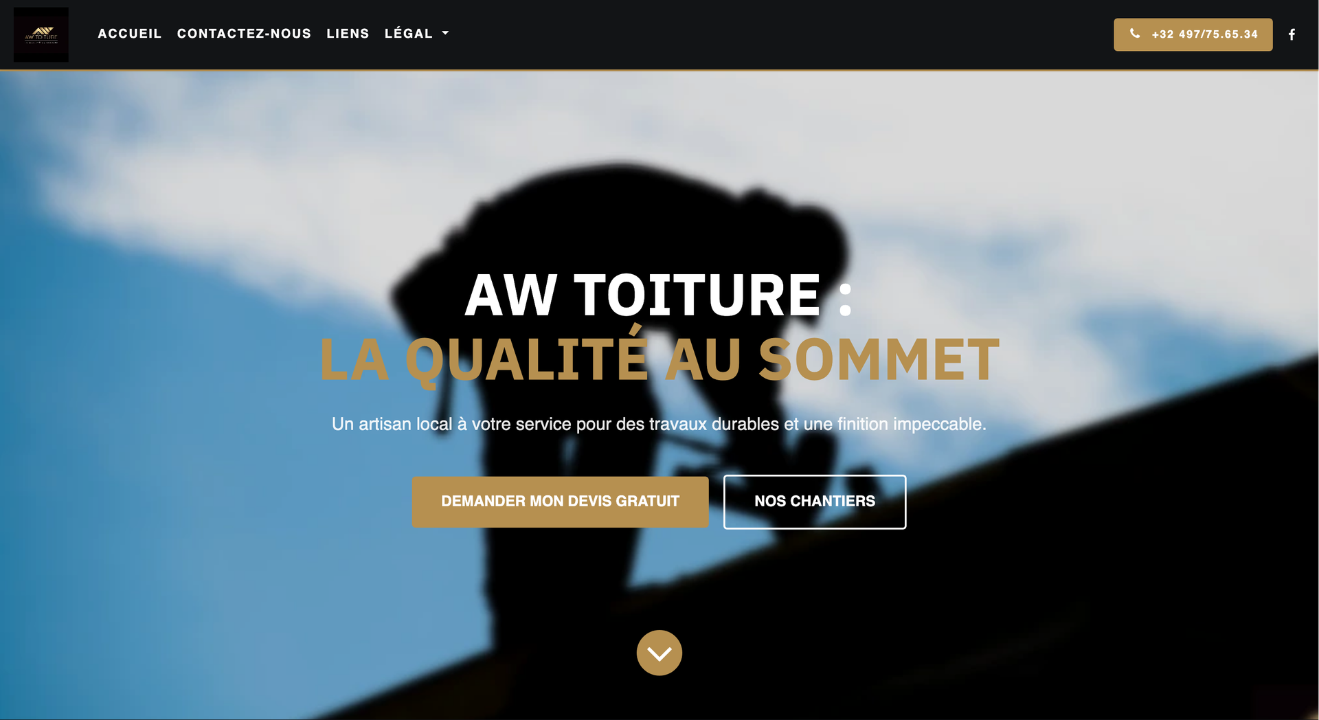 Site Web AW Toiture